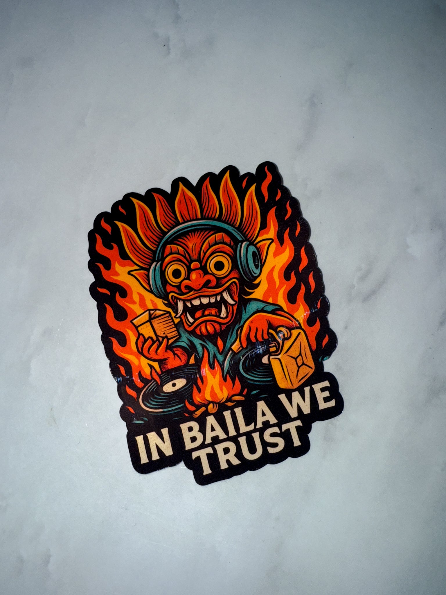 In Baila We Trust – Premium Vinyl Sticker