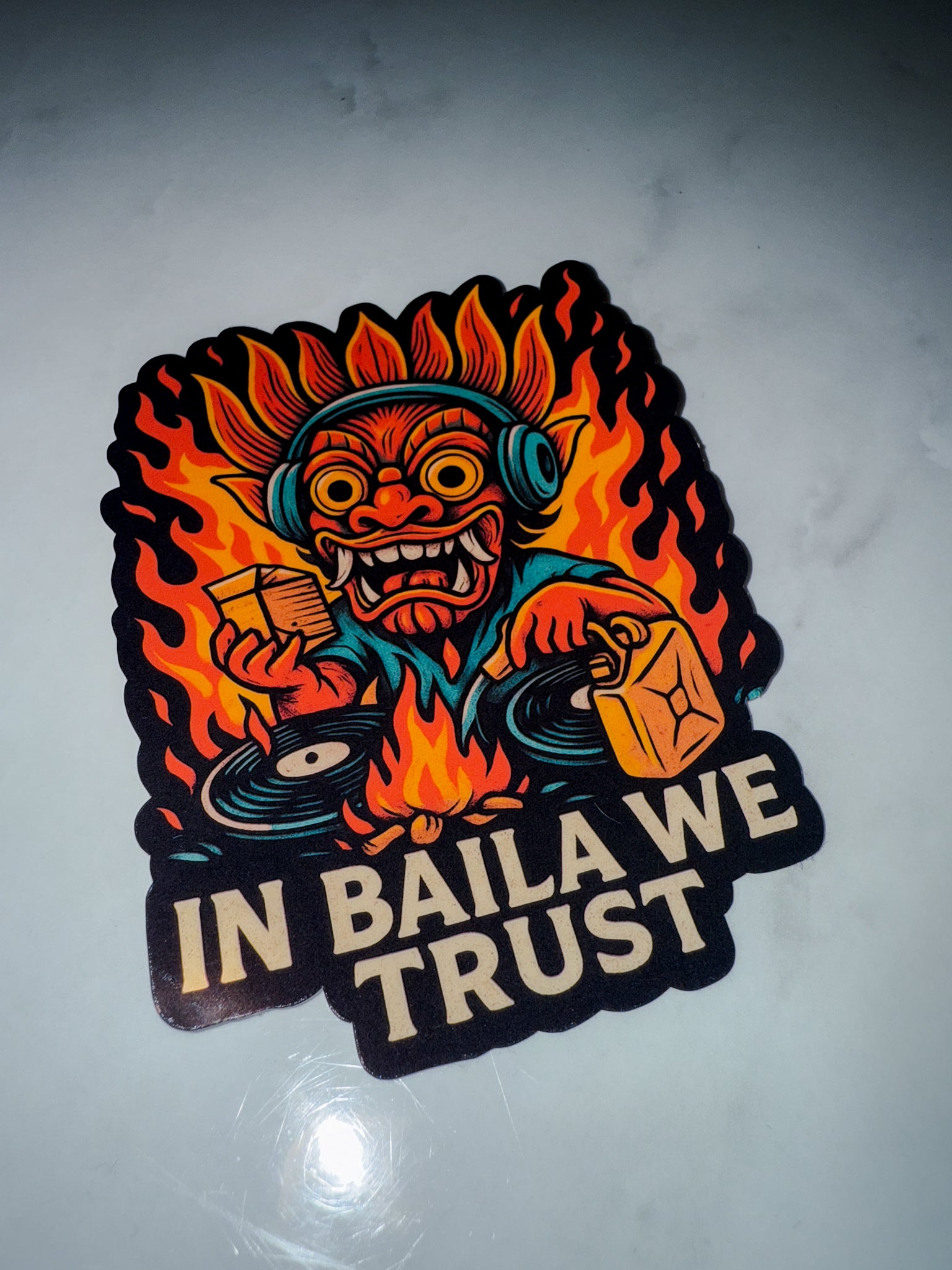 In Baila We Trust – Premium Vinyl Sticker