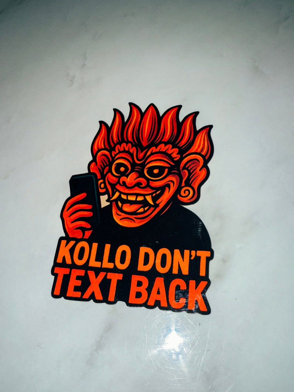 Kollo Don’t Text Back – Savage Island Demon Sticker