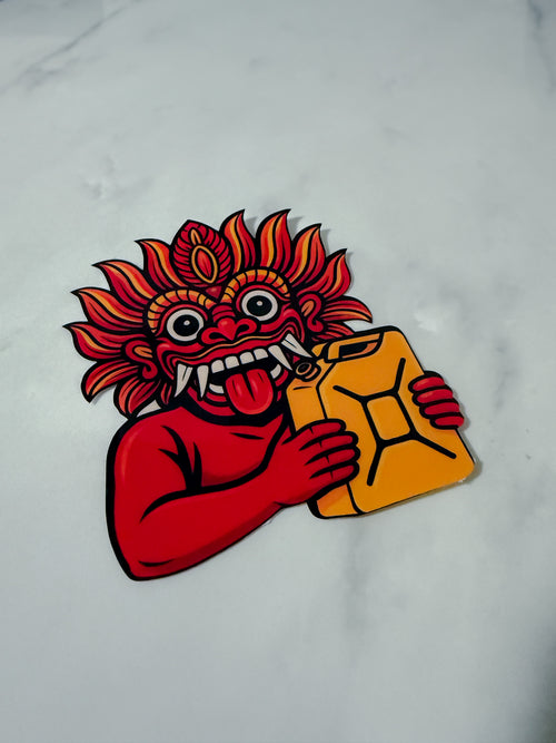 Fueled by Chaos – Off-Road Jerry Can Demon Sticker